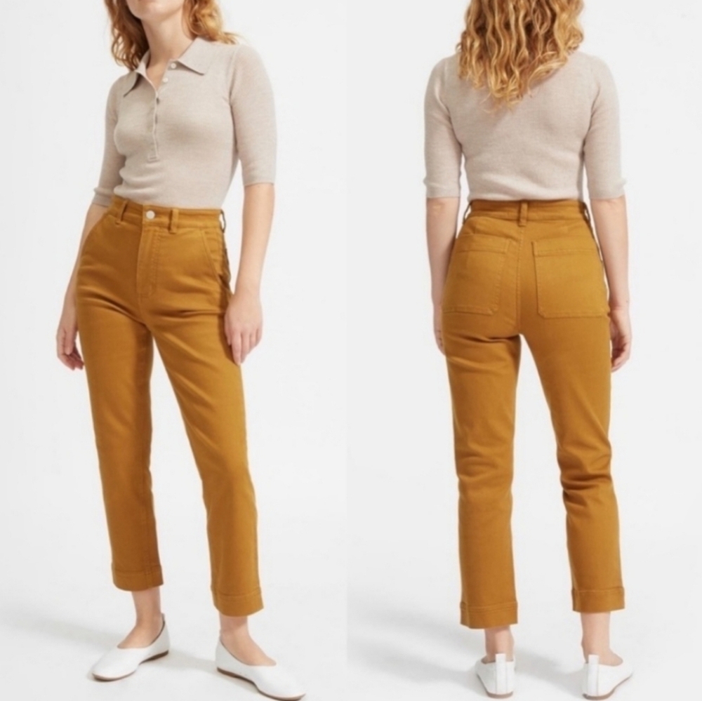 Everlane Mustard Straight Leg Jeans
